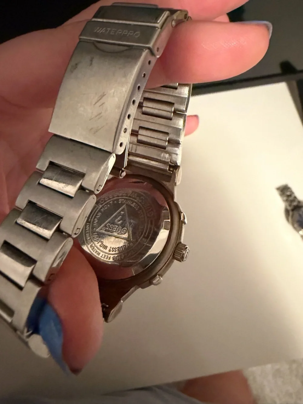 Silver Stainless Steel Guess Watch